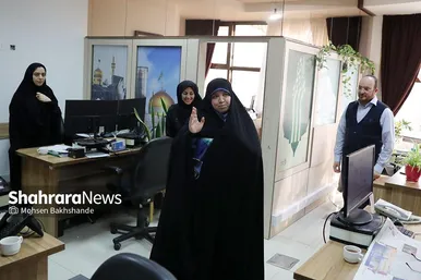 بازدید عضو شورای اسلامی شهر مشهد از موسسه فرهنگی شهرآرا