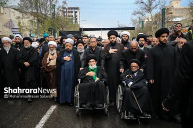 دسته عزای علوی در روز شهادت حضرت علی(ع) در مشهد
