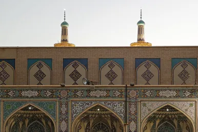 گزارش تصویری | نقش نام پیامبر اکرم در حرم مطهر رضوی