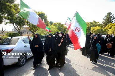 تجمع دانشجویان دانشگاه فردوسی مشهد در محکومیت حادثه تروریستی شیراز
