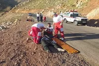 ویدئو | اولین تصاویر از حادثه سقوط مینی‌بوس در تهران