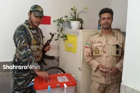 حضور پرشور مرزبانان خراسان&zwnj;رضوی در مرحله دوم انتخابات چهاردهمین دوره ریاست&zwnj;جمهوری