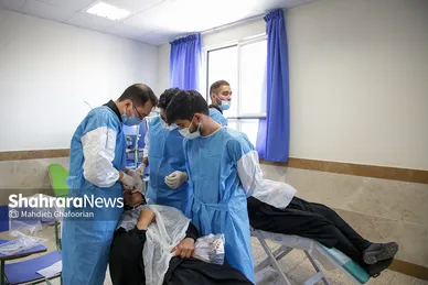 اردوی جهادی سلامت در حاشیه شهر مشهد