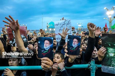 تصاویری از استقبال و تشییع پیکر رئیس جمهور رئیسی و شهدای خدمت در مشهد