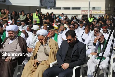 مراسم استقبال کاروان پیاده انصار الحسین (ع)