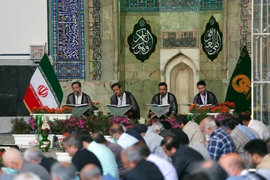 ترتیل خوانی قرآن کریم در مسجد گوهرشاد حرم مطهر رضوی