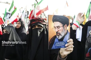 گزارش تصویری | مراسم چهلمین روز شهادت رهبر شهید انقلاب اسلامی در مشهد ۱