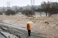سنگین‌ترین بارش باران در تاریخ «لس‌آنجلس» + عکس
