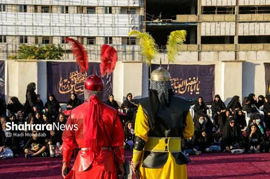 آیین خیمه سوزان عصر عاشورا در مشهد