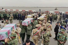 مشهد معطر به شمیم شهیدان شد | ورود پیکر مطهر ۱۲ شهید گمنام به مشهدالرضا (ع) + فیلم