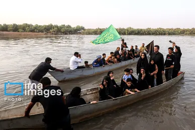 عکس‌هایی از استقبال اهالی خلیفه حیدر از زائران کربلا
