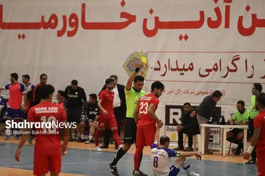 لیگ برتر فوتسال | مسابقه رکن آذین مشهد و سفیر گفتمان