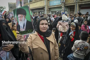 گزارش تصویری | اجتماع مهاجران افغانستانی در سوگ امام امت در محله گلشهر مشهد