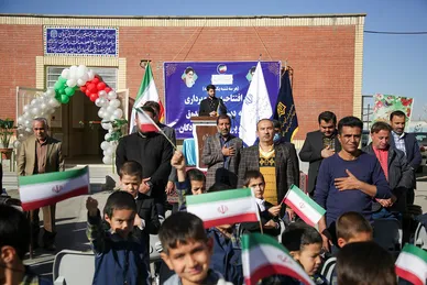 آیین بهره‌برداری و توسعه دبستان خیرساز شیخ صدوق منطقه تبادکان