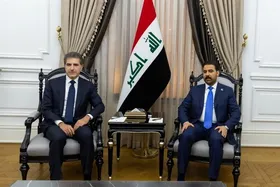 سفر بارزانی به بغداد و دیدار با الزیدی