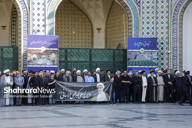گزارش تصویری | تشییع پیکر مرحوم حجت الاسلام والمسلمین الهى خراسانى در حرم مطهر رضوی