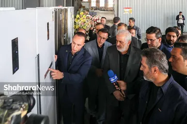 مراسم افتتاح چند طرح صنعتی و کارخانجات تولیدی در مشهد