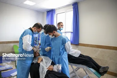 اردوی جهادی سلامت در حاشیه شهر مشهد