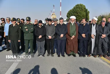 مراسم استقبال از پیکر شهید زاهدی