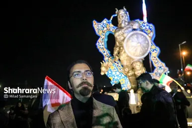 مراسم رونمایی از بزرگترین المان هنری شهری مشهد با عنوان «وطن»