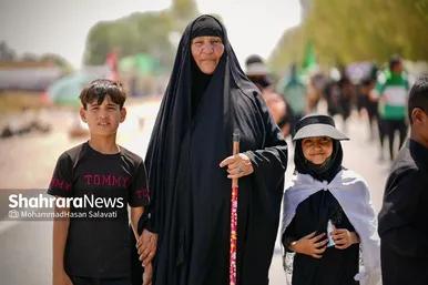 عکس | زائران پیاده در مسیر کربلا (۲)