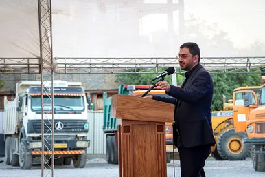 مراسم کلنگ زنی پروژه مشارکتی برج جنوب میدان شهدا