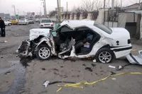 ویدئو| راننده از دل این تصادف وحشتناک، سالم بیرون درآمد!