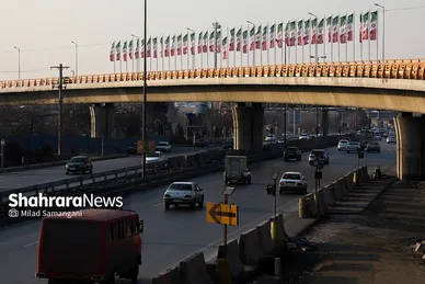 تصاویری از تقاطع غیر هم‌‌سطح پیامبر اعظم (ص) مشهد