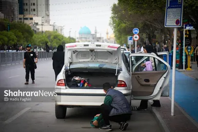گزارش تصویری | زائران نوروزی در خیابان امام‌رضا(ع) مشهد