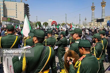 گزارش تصویری | تشییع پیکر مطهر ۳ شهید در مشهد