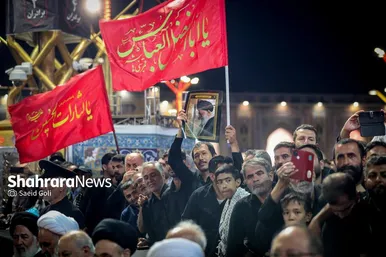گزارش تصویری | مراسم بزرگداشت رهبر شهید ایران در حرم مطهر امام رضا (ع)