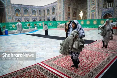 گزارش تصویری | اعتکاف بانوان در حرم امام رضا (ع)