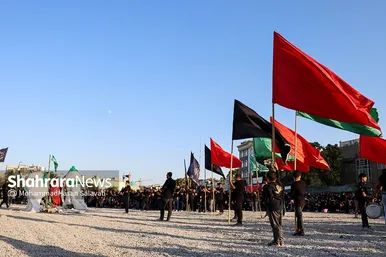 آیین خیمه سوزان عصر عاشورا در مشهد