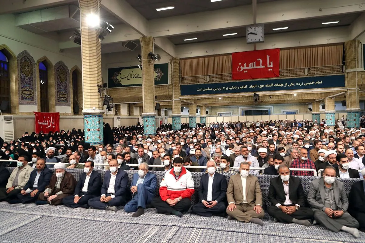 ویدئو| نوای «لَبَّیْکَ اللَّهُمَّ لَبَّیْکَ» در دیدار کارگزاران حج با رهبر انقلاب