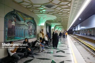 گزارش تصویری | آغاز مسافرگیری فاز یک خط۳ مترو مشهد