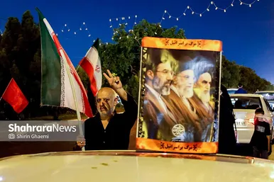 گزارش تصویری | یکصدوپنجاه‌وششمین شب حضور مردم مشهد در خیابان (۱۲ مرداد ۱۴۰۵)
