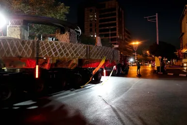 عملیات انتقال دستگاه TBM حفاری قطار شهری