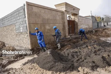 اجرای عملیات تخریب انشعابات غیرمجاز آب باغ‌ویلا‌های اطراف جاده کلات (۴ آذر ۱۴۰۳)