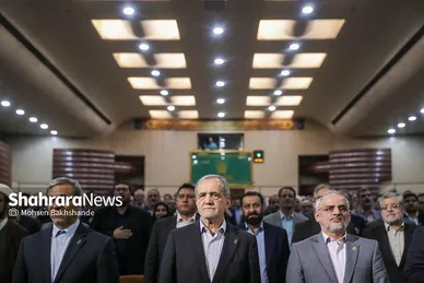 گزارش تصویری | همایش «نهضت توسعه عدالت آموزشی با رویکرد محرومیت‌زدایی از فضاها و تجهیزات آموزشی و کیفیت‌بخشی با مشارکت مردم» با حضور رئیس‌جمهور