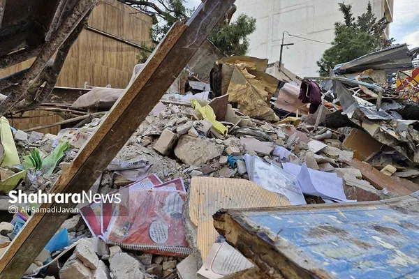 ریزش مرگبار ساختمان در مشهد | بیش از ۲۴ ساعت عملیات تجسس برای نجات محبوس شدگان زیر آوار + عکس و فیلم
