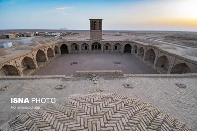 کاروانسرای روستای قاسم آباد در شهرستان بجستان خراسان رضوی