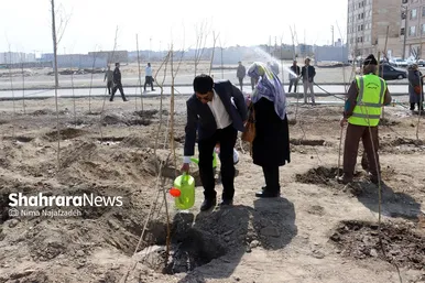 مراسم روز درختکاری در مشهد