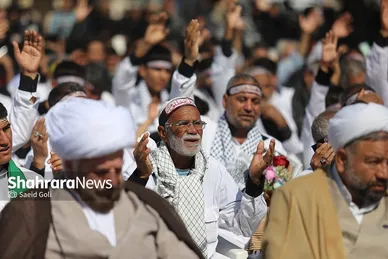 مراسم استقبال کاروان پیاده انصار الحسین (ع)