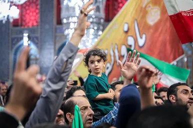 اجتماع مردمی «وعده صادق» در حرم مطهر رضوی