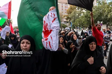 راهپیمایی انزجار مردم مشهد از جنایات رژیم صهیونیستی در لبنان و فلسطین