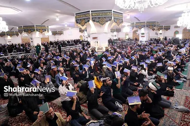 مراسم احیای ناشنوایان در حرم مطهر امام رضا(ع)