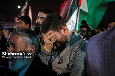 اجتماع مردمی «این المنتقم» در میدان فلسطین مشهد