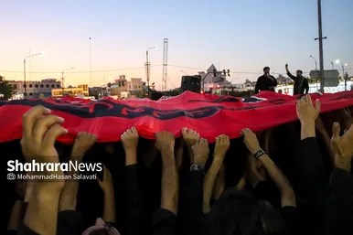 آیین خیمه سوزان عصر عاشورا در مشهد