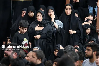 مراسم عزاداری روز دوازدهم محرم در حسینیه کرمانی‌های مشهد