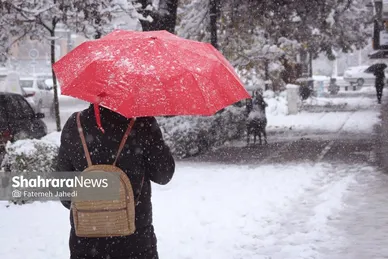 گزارش تصویری |بارش برف پاییزی در مشهد